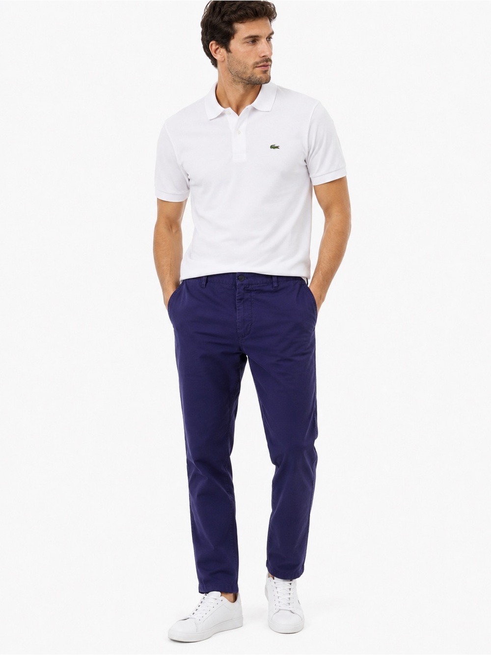 Lacoste Men’s Cotton Chino Pants 36 Blue